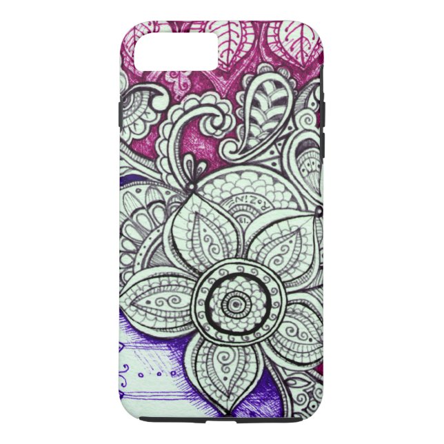 Coques Case-Mate iPhone Pink Violet Ethnique Exotique Marocaine Mandala (Dos)