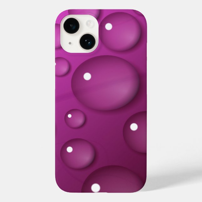 Coques Case-Mate iPhone Pink Water Drop (Verso)