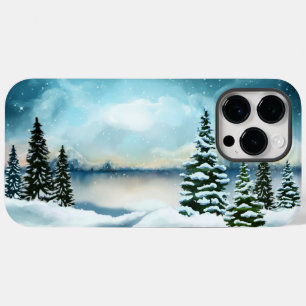 Coque Pour Pour iPhone 14 Pro Max Pins enneigés près d'un lac