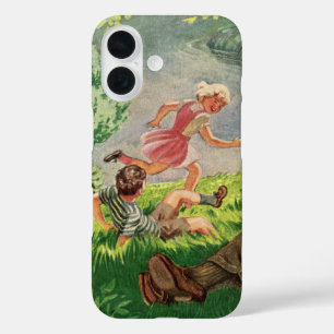 Coques iPhone 16 Pique-nique familial vintage amusant sous un arbre