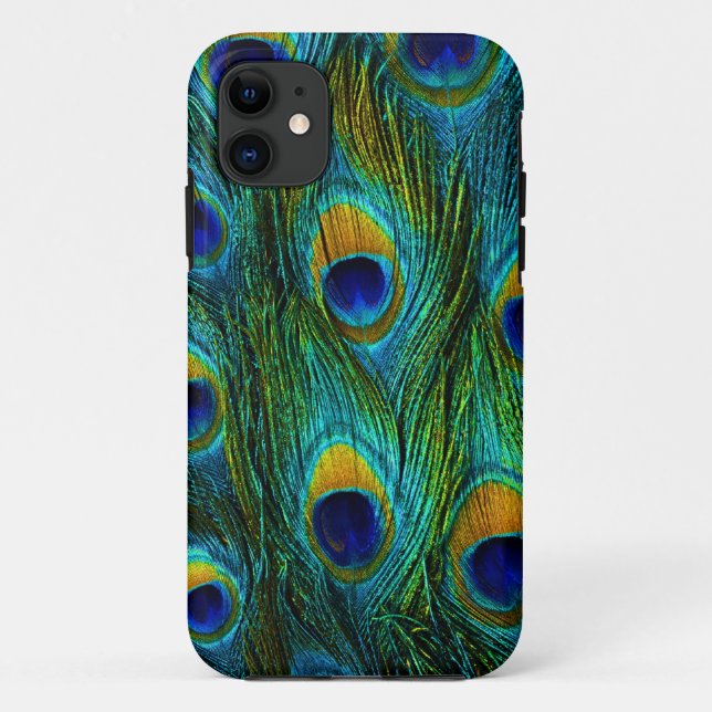Coques Case-Mate iPhone PixDezines Psychedelic Peacock (Dos)