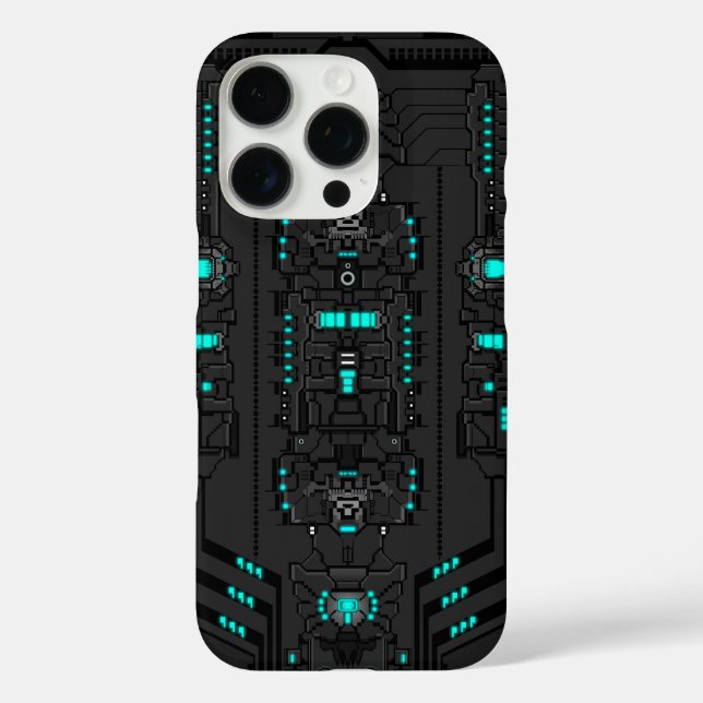 Coques Case-Mate iPhone PixelArt TechGear rétro-futuriste (Verso)