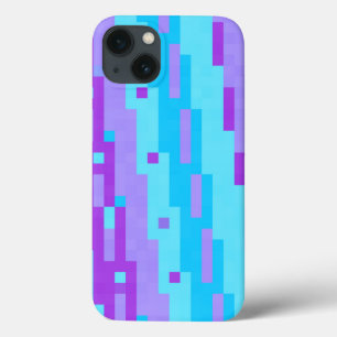 Case-Mate iPhone Case pixels bleus et violets