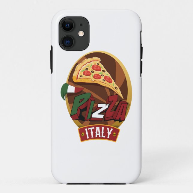 Coques Case-Mate iPhone Pizza Italie. Support Pizza. (Dos)