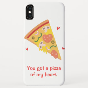 Coque Case-Mate Pour iPhone Pizza mignonne de mon coeur Pun Amour Humour