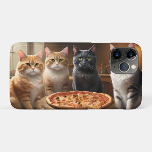 Case-Mate iPhone Case "Pizza Paw-ty : Quatre Chats Creusent !"