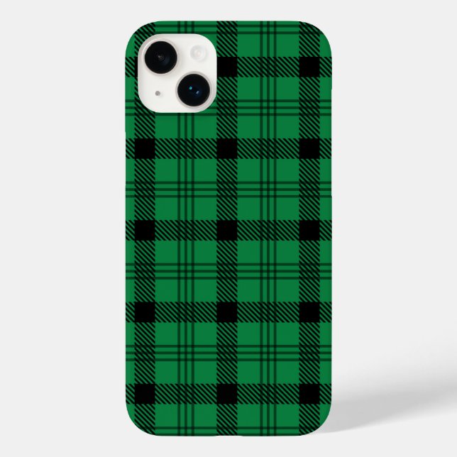Coques Case-Mate iPhone Places douillettes vertes et noires (Verso)