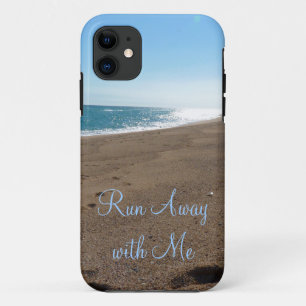 Coques Pour iPhone Plage courue loin avec moi citation