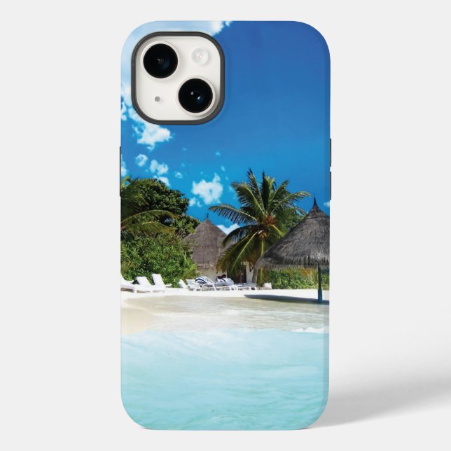 Coques Case-Mate iPhone Plage exotique  (Verso)