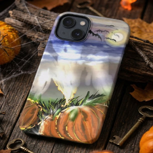 Case-Mate iPhone Case Plage hantée avec un fantôme et citrouilles