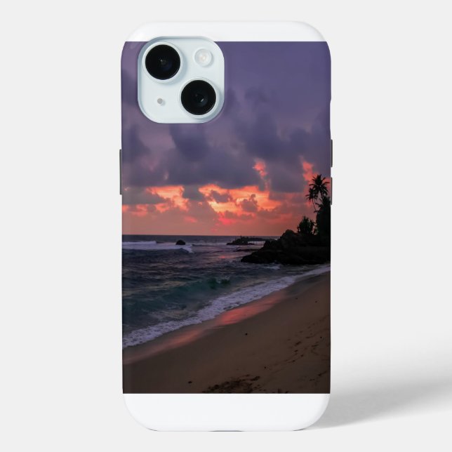 Coques Case-Mate iPhone Plage romantique à Dusk (Verso)
