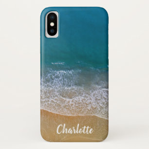 Case-Mate iPhone Case Plage tropicale Blue Ocean Sand Waves Nom