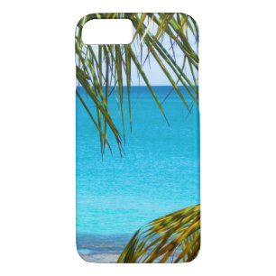 Case-Mate iPhone Case Plage tropicale encadrée de palmiers
