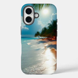 Coques iPhone 16 Plage tropicale ensoleillée Palmiers