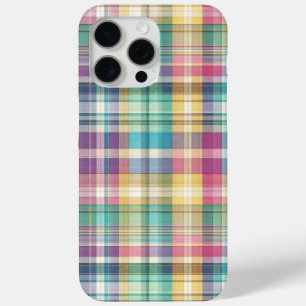 Coque iPhone 15 Pro Max Plaid au printemps/Pâques/tartan