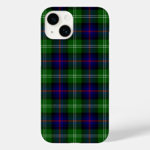 Coque Pour iPhone 14 plaid bleu vert de tartan du sud