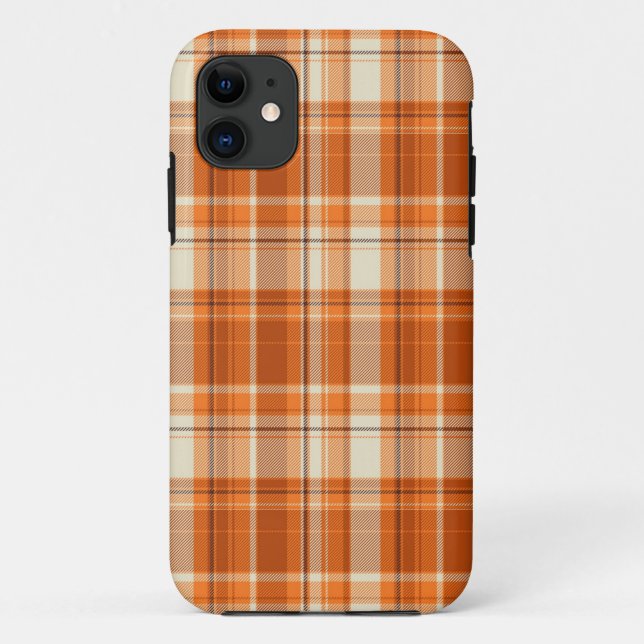 Coques Case-Mate iPhone Plaid orange (Dos)
