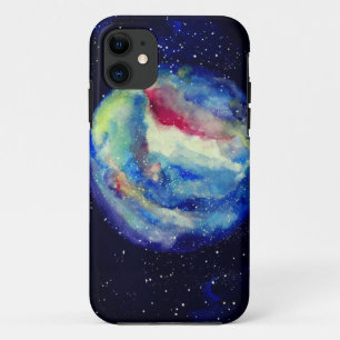 Etui iPhone Case-Mate Planet Coque, Aquarelle Cosmos Art