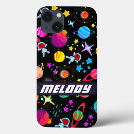 Case-Mate iPhone Case planètes spatiales colorées galaxie étoiles motif
