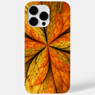 Coque Pour Pour iPhone 14 Pro Max Plante d'automne, Abstrait moderne Fractal Art Lea