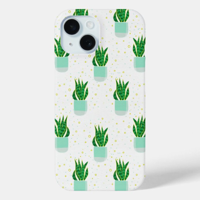 Coques Case-Mate iPhone Plante de serpent Sansevieria Pot Imprimer (Verso)