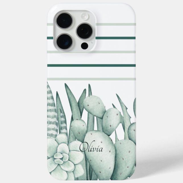 Coques Case-Mate iPhone Plante Succulent (Verso)