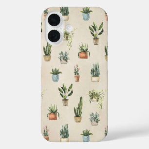 Coques iPhone 16 Plantes pointillés