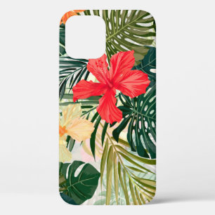 Case-Mate iPhone Case Plantes tropicaux hawaïens, fleurs colorées.