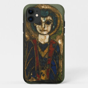 Etui iPhone Case-Mate Plaque arrondie, dépeignant le Christ ou un saint,