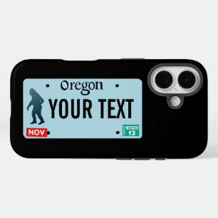 Coques iPhone 16 Plaque de licence Oregon Sasquatch