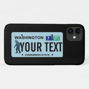 Case-Mate iPhone Case Plaque de licence Washington Sasquatch