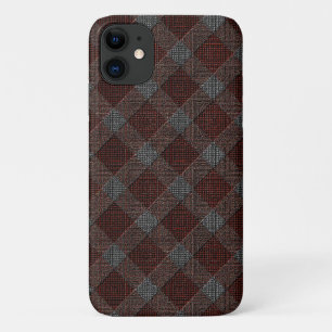 Case-Mate iPhone Case Plaque de tartan croisé de Marrom avec léger relie