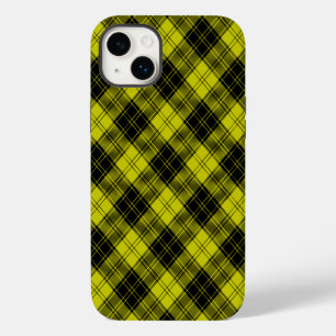 Coque Pour iPhone 14 Plus Plaque noire jaune tartan MacLachlan