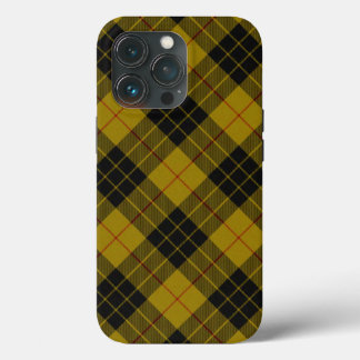 Case-Mate iPhone Case Plaque noire jaune tartan MacLeod
