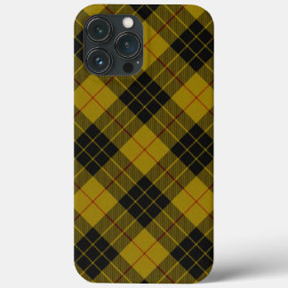 Case-Mate iPhone Case Plaque noire jaune tartan MacLeod