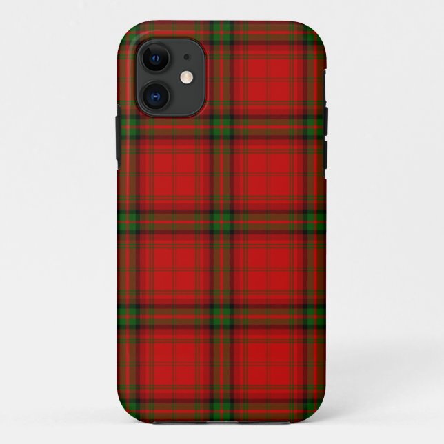 Coques Case-Mate iPhone Plaque rouge vert tartan MacDougall (Dos)