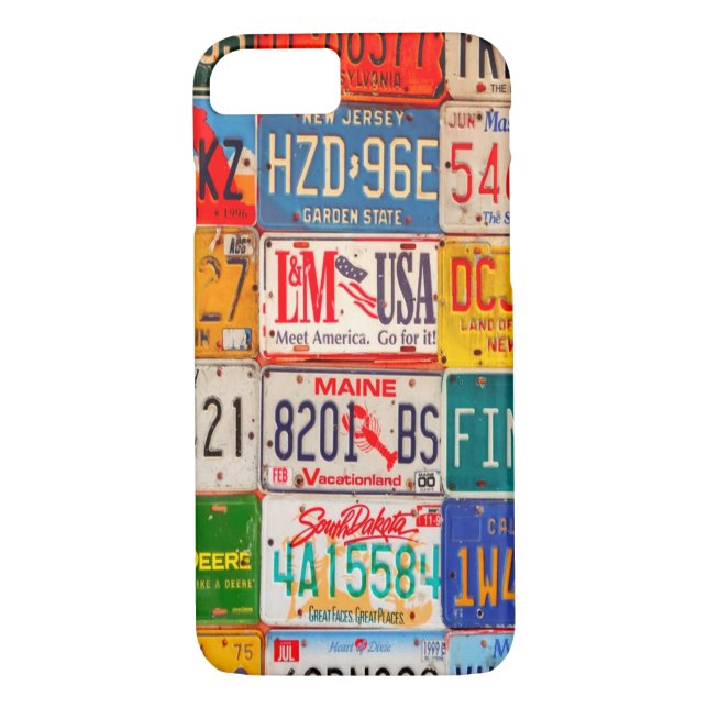 Coques Case-Mate iPhone Plaques de licence américaines Art America (Dos)