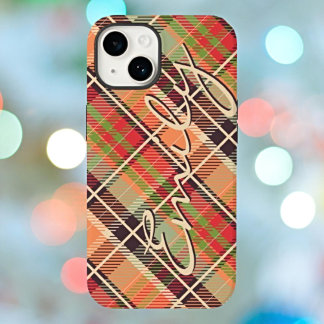 Coque Pour iPhone 14 Plat À damiers Plaid personnalisé