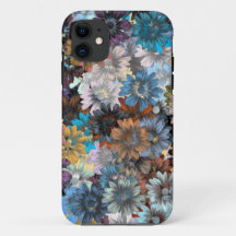 Plat floral bleu