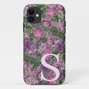 Case-Mate iPhone Case Plein de fleurs personnalisées avec Monogramme