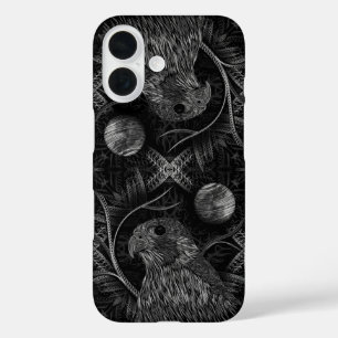 Coques iPhone 16 Pleine lune de faucon