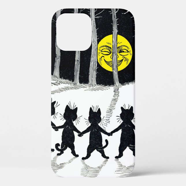Coques Case-Mate iPhone Pleine lune et chats, Louis Wain (Verso)