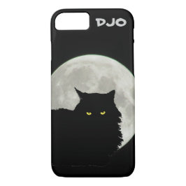 Case-Mate iPhone Case Pleine lune noir Chat Repose