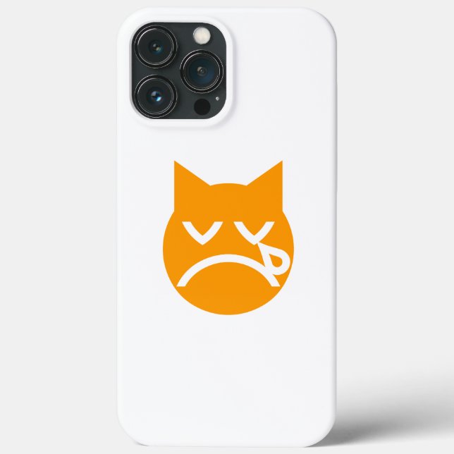 Coques Case-Mate iPhone Pleurer le chat Emoji (Verso)