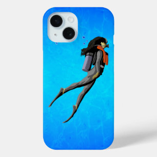 Coque Pour iPhone 15 Plongée en SCUBA