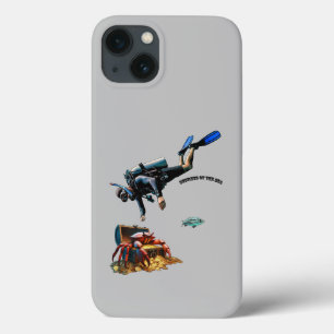Case-Mate iPhone Case Plongeur SCUBA et coffre au trésor de pièces d'or 