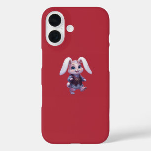 Coques iPhone 16 PLP LEPURO - Graphisme de roi lapin guerrier migno