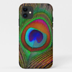 Coque Case-Mate Pour iPhone Plume de paon cuivré vibrant