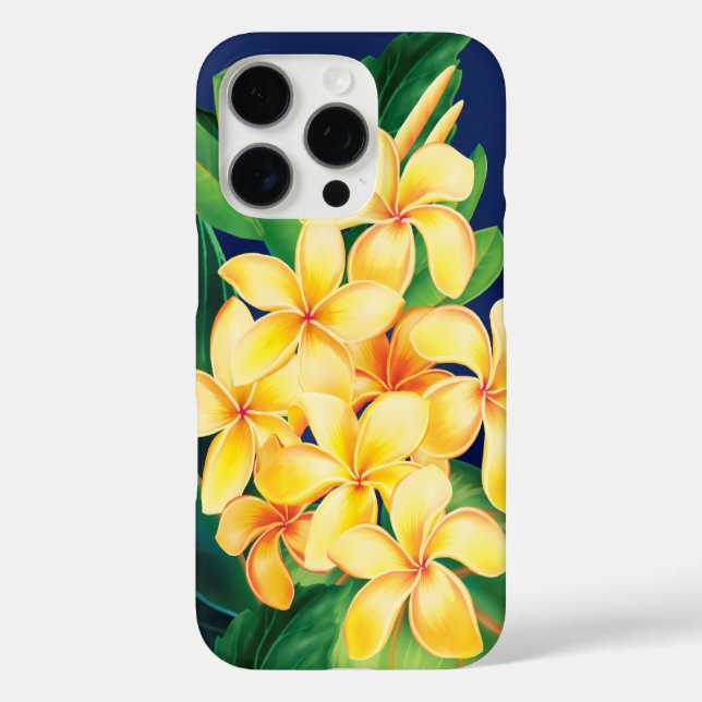 Coques Case-Mate iPhone Plumeria paradisiaque tropicale Illustration hawaï (Verso)