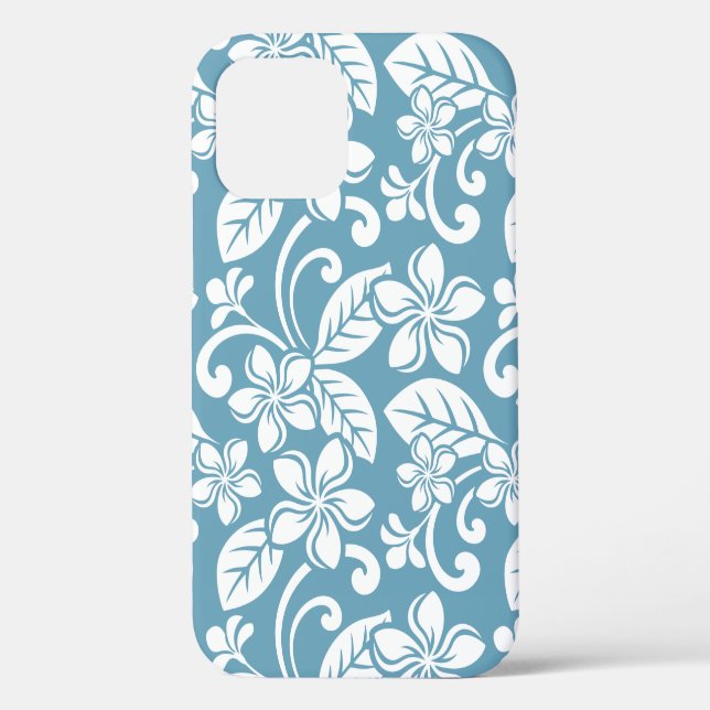 COQUES Case-Mate iPhone PLUMÉRIE DE L'ÎLE (BLEU D'ESCLAT) (Verso)